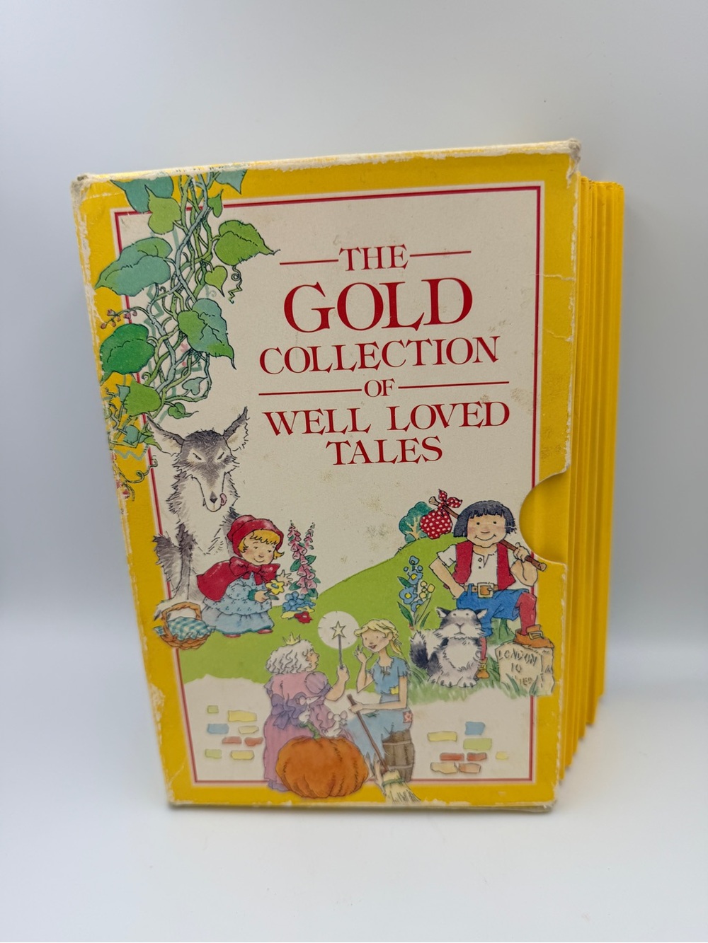 Vintage 1990 Ladybird Gold Collection Well Loved Tales – 9 Hardcover Books + Box